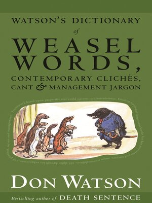 Watson's Dictionary of Weasel Words - ebook